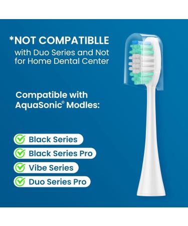 10 Pack Replacement Toothbrush Heads for AquaSonic Black & Vibe Series - Compatible Electric Toothbrush Accessories - Buy Online on GoSupps.com