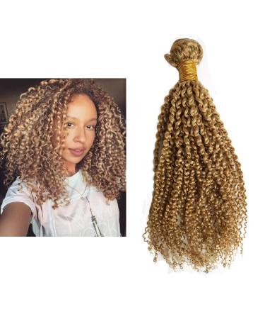 Mila 22 "/55cm honeyblond 27# tress real hair extensions brazilian virgin hair blonde bundle 100g/pc kinky curly 100% remy hair extensions 55cm
