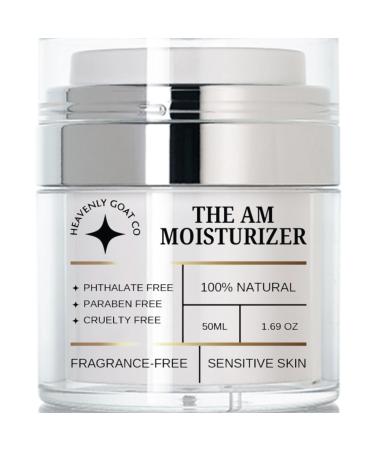 LuxeJoie Heavenly Goat | The AM Moisturizer 1.69 oz Goat Milk Face Cream Microbiome Skincare Prebiotic Probiotic Ceramides