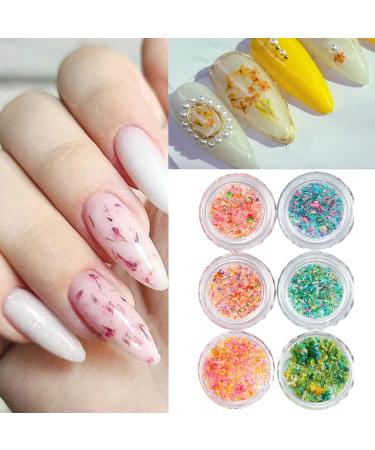 1Box 3D Dried Flower Nails Art Nail Accessories Elegant Nails Art Adornments Decoration Perfect For Nail Decoration Mixed Flowers For Nails Art S053B - Buy Online on GoSupps.com