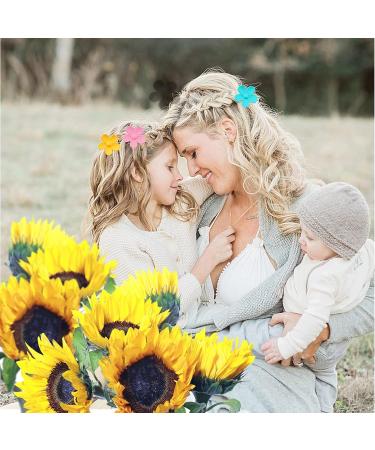 Palksky Small Flower Hair Claw Clips for Women Girls Kids - 10 PCS Tiny Thin/Medium Thick Hair 1.35 Inch Mini Jaw Clips - Nonslip Hair Clamps/Hair Accessories - Buy Online on GoSupps.com