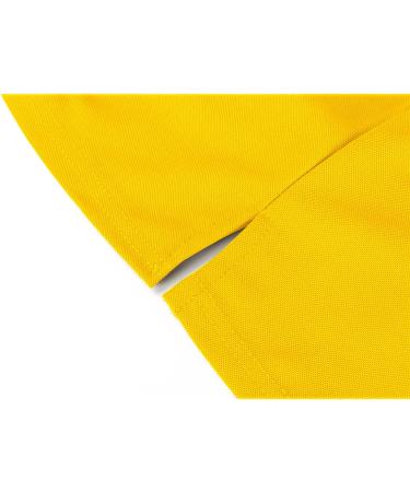 SCODI Men's Casual Polo Shirt - Short Sleeve Golf Athletic Collared Tee in Yellow (XX-Large) - Buy Online on GoSupps.com