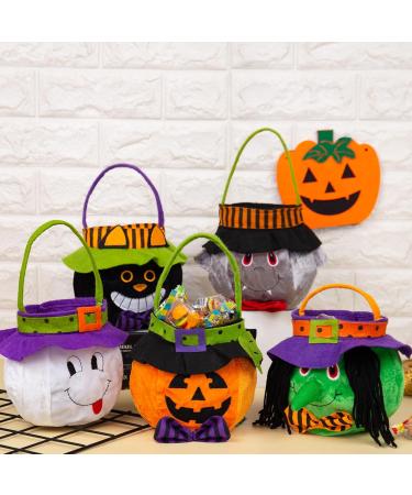 Personalized Halloween Baskets for Kids Halloween Buckets for Trick or Treat Custom Name Pumpkin Candy Buckets Bags for Halloween Decorations Party (Style 10) - Buy Online on GoSupps.com