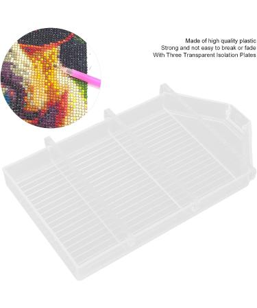 Bead Sorting Trays Diamond DIY Tools | Paint Mixing Trays for Kids & Students | Classroom Art Craft Plastic Pallet (Transparent) - Buy Online on GoSupps.com