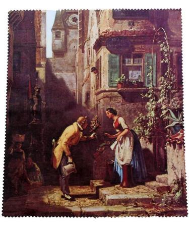 Buy Etienne Shop Glasses Case - Carl Spitzweg The Eternal Bridegroom Velour Covered | International Shipping Available - Buy Online on GoSupps.com