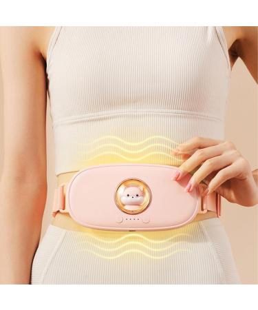 Uterus Belt Heating - Pain Relief Hot Compress & Vibration Waist Belt for Menstrual Comfort (Pink) - International Shipping - Buy Online on GoSupps.com