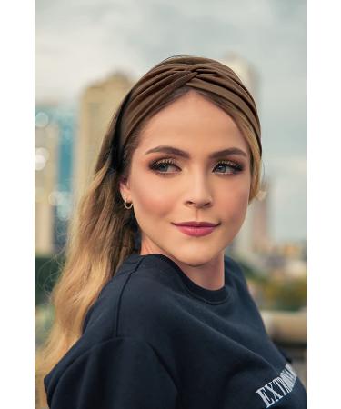 Tobeffect Non-Slip Turban Headbands for Women - 8 Pack Boho Hair Wraps in Solid Colors - Buy Online on GoSupps.com