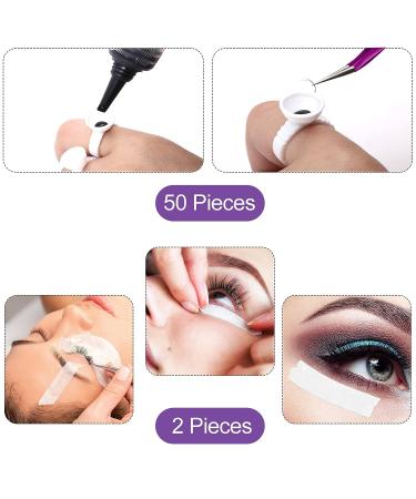Honoson Eyelash Extension Kit with USB Air Conditioning Blower, Tweezers, Mascara Brushes, Glue Rings, Tapes, and Under Eye Gel Pads (Purple) - 165pc Set - Buy Online on GoSupps.com