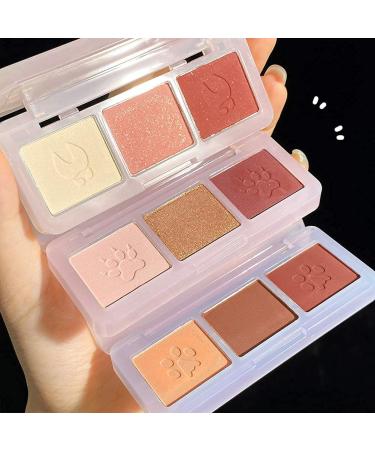 GECOMO Eyeshadow Palette - Matte, Shimmer, Glitter & Pearl Animal Footprint 3 Color Eye Shadows - Long Lasting, Waterproof Formula - No Waste - Best Colored Match Makeup Palette (05 Frog) - Buy Online on GoSupps.com