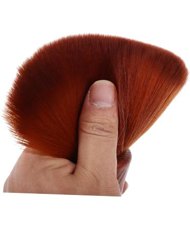 Beavorty shave for men neck brush Hair Removal Brush mens duster Soft Barber Neck Duster for hair Salon Shaving Brush Hair Salon Brush man styling brush clean Bamboo 14*4.5cm Brown - Buy Online on GoSupps.com