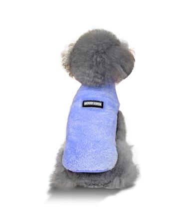Yaodhaod dog sweater winter fleece sweater for small dog cat puppy yorkie chihuahua roof dog warm autumn winter clothing (XL blue) XL blue