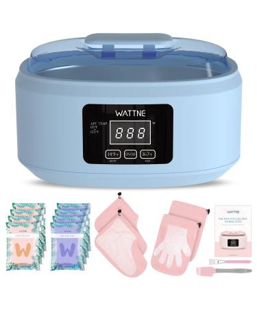 Paraffin Wax Machine for Hand and Feet -Paraffin Wax Warmer Moisturizing Kit Auto-time and Keep Warm Paraffin Hand Wax Machine for Arthritis (blue)
