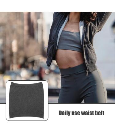 Gatuida Waist Belt Wrap - Lumbar Support & Winter Waist Warmer | Soft Abdominal Protector in Grey - Buy Online on GoSupps.com