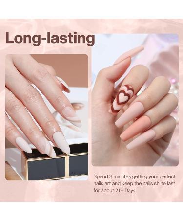 Modelones Dip Powder Nail Set - 8 Nude Colors for DIY Manicure & French Nail Art, No Nail Lamp Needed - Buy Online on GoSupps.com