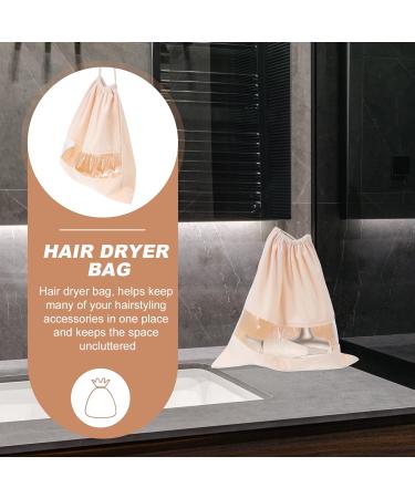 Beavorty 2 pcs hair dryer storage bag toiletry organizer Portable Drawstring Bag curling iron 40x40cmx7pcs Beigex7pcs - Buy Online on GoSupps.com