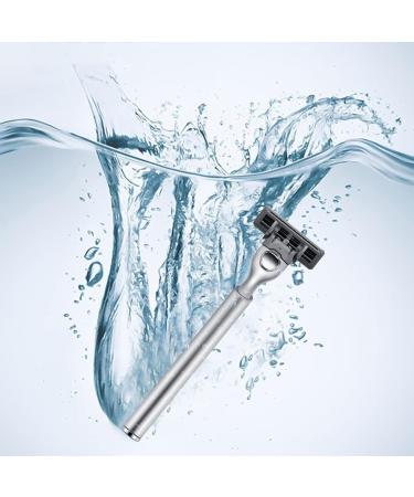 Eco-Friendly Men's Razor & Replacement Blades | Reusable Metal Razor Gift - Buy Online on GoSupps.com