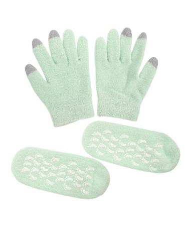FRCOLOR 1 Set Moisturizing Socks for Cracked Feet Women Socks for Women Moisturizing Gel Gloves for Women Moisturizing Gloves Overnight Spa Socks Gel Socks Miss Australia Yarn Hand