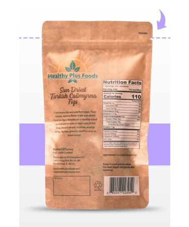 Healthy Plus Foods 10oz Sun Dried Figs - Resealable Bag, No Sugar Added - Buy Online on GoSupps.com