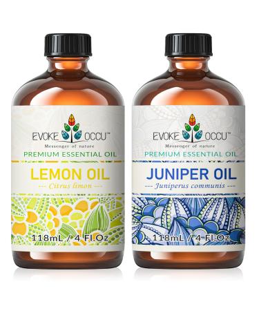 EVOKE OCCU Lemon Essential Oil and Juniper Essential Oil - 4 Fl Oz
