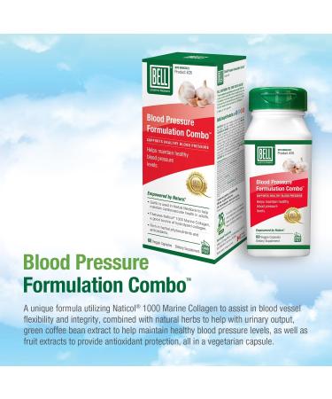 Bell Blood Pressure Formulation Combo - Unique Natural Blend of Green Coffee Bean Extract Garlic & Celery Seed Extract - Lower Blood Pressure Supplements - 60 capsules Vegan Non-GMO 60 count (Pack of 1) - Buy Online on GoSupps.com