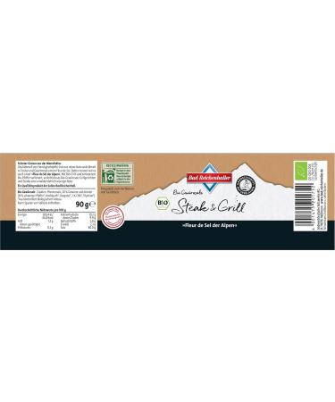 Bad Reichenhaller Alpensaline Edles Alpensalz Steak & Grill - Organic Premium Salt Spice Mix from Germany - 4x90g Bundle Package - Buy Online on GoSupps.com