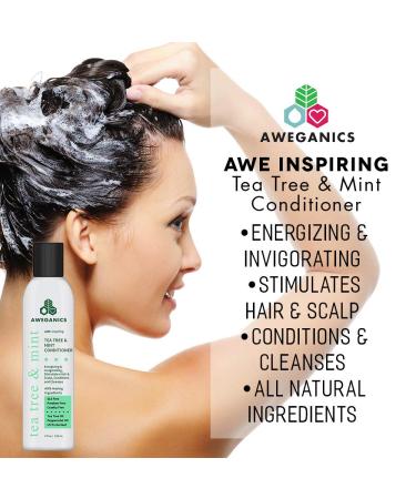 Tea Tree Mint Conditioner | Invigorating Peppermint & Aromatherapy | Cooling Cleansing Moisturizing | SLS Paraben & Cruelty-Free | Color Safe for All Hair Types - Buy Online on GoSupps.com