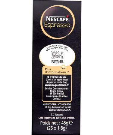 Nescaf AZERA Original Espresso Soluble Coffee Pack of 25 Sticks - Pack of 4 (Packaging May Vary) - Buy Online on GoSupps.com