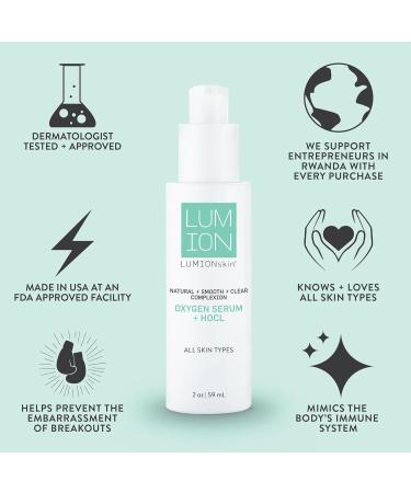 Natural Clear Complexion Face Serum | Soothes Redness & Irritation | Promotes Clear Healthy Skin | Hypochlorous Acid (2 fl oz - Buy Online on GoSupps.com