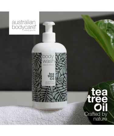 Australian Bodycare Tea Tree Oil Shower Gel 1000ml | 100% Vegan for Impure Dry Skin & Odor Relief - Buy Online on GoSupps.com