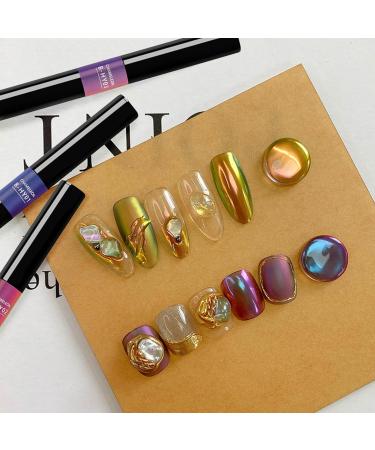 Shop Roseflower Chrome Nail Powder - 6 Colors Holographic & Aurora Effects | International Shipping Available - Buy Online on GoSupps.com