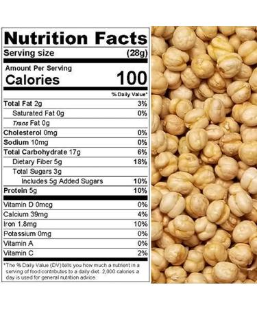 Premium Roasted Unsalted Chickpeas - 1 lb. Pouch Bag by Presto Sales LLC: Plant-Based Protein Snack, Energy Boost for All Ages - Buy Online on GoSupps.com