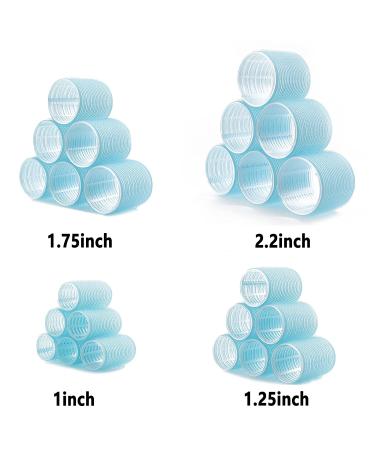 Large Self Grip Hair Curlers for Long Hair - 24 Pack Blue - Buy Online on GoSupps.com