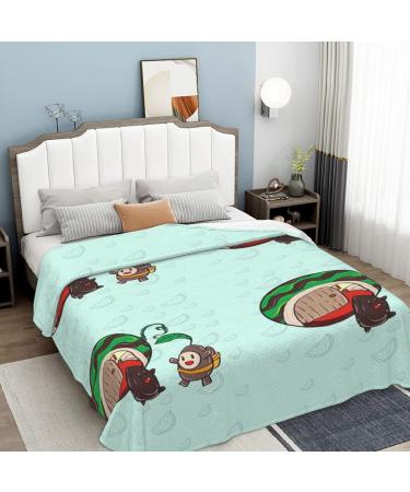 YYHHAOFA Sunflower Seeds Watermelon Seeds Prints Flannel Blanket 66x90 in Normal : Skin-Friendly Warm and Comfortable Easy Care and Durable Black normal - Buy Online on GoSupps.com