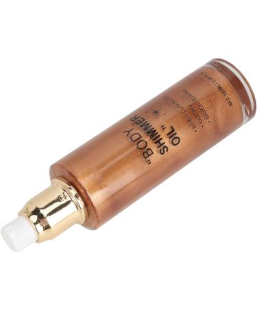 Facial Body Lightening 100ml Multifunctional Fast Absorption Body Glistening Oil Non for Cheek Collarbone Shoulder (Golden Bronze) - Buy Online on GoSupps.com