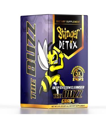 Stinger Detox Buzz 5X Extra Strength Grape Drink 8oz - 2 Pack - Buy Online on GoSupps.com