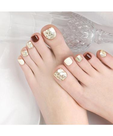 Glitter Gel Nail Polish 8ML Gold Glitter Gel Nail Polish Soak Off UV Gel Shimmering Gold Glitter Nail Polish DIY Nail Art Starter Manicure Nail Varnish for Women - Buy Online on GoSupps.com