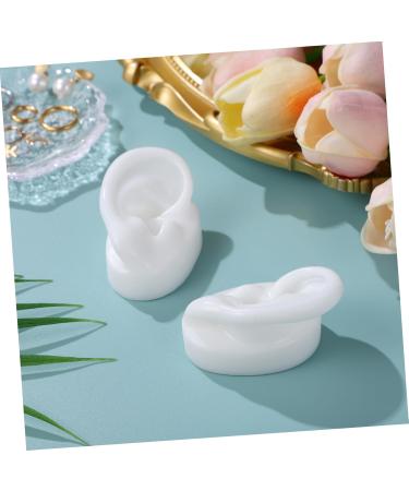 Artificial Ear Model for Piercing Practice - 1 Pair Earring Display Molds Perfect for Injection Training & Exhibitions - Buy Online on GoSupps.com