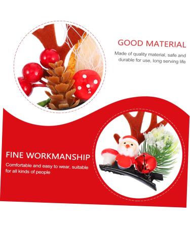 FRCOLOR Elk Antler 2 Pairs Christmas Hair Clips Deer Horns Hair Holder Christmas Antlers Barrettes Hair Barrettes for Women Hair Decoration Women Hair Clips Clothing Non-woven Fabric Miss - Buy Online on GoSupps.com