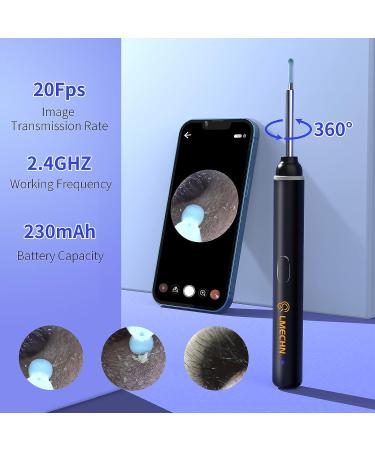 Ear Wax Removal Tool with 1920P HD Camera and 8 Pcs Ear Set - Black - Buy Online on GoSupps.com