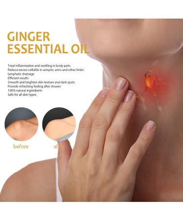 Ginger Massage Essential Oil for Lymphatic Drainage | Natural Daily Body Care - Buy Online on GoSupps.com