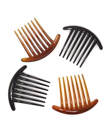 Honbay 6PCS 4 Inch Plastic French Twist Combs Hair Side Clips for Women and Girls - Buy Online on GoSupps.com