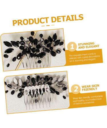 MAGICLULU Crystal Side Hair Comb Prom Hair Accessories Wedding Bridal Hair Comb Wedding Hair Accessories for Brides Bride Wedding Headdress Bride Headdress Wedding Crystal Hair Comb - Buy Online on GoSupps.com