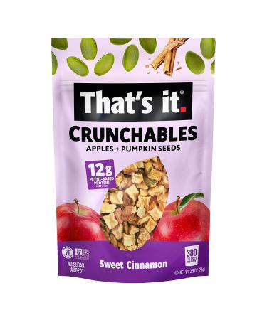 Apple Cinnamon Crunchables: Plant-Based Protein Snack Mix (4 Packs x 2.5oz) - Buy Online on GoSupps.com