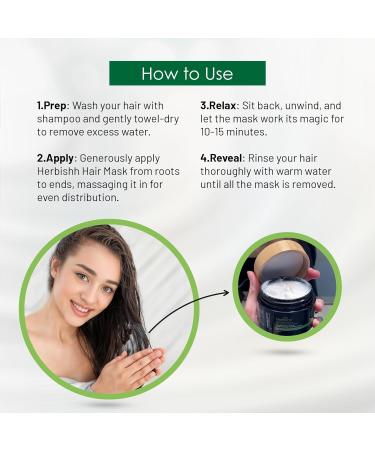 Herbishh Argan Hair Mask-Deep Conditioning & Hydration For Healthier Looking Hair for very Dry Weak Stressed Out Hair No Sulphates No Parabens (800gm) - Buy Online on GoSupps.com