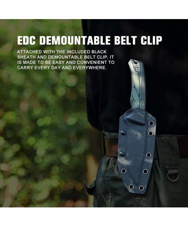 Oknife Fortitude Hunting Knife - D2 Blade Full Tang G10 Handle Survival & Bushcraft Knife with Clip for Camping & Hunting - Buy Online on GoSupps.com