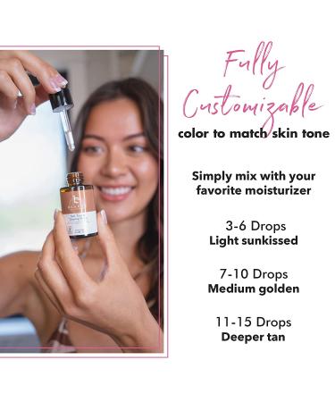 Self Tanner Drops for Face & Body | Sunless Tanning Drops for Face | Face Tanning Solution | Natural Tan Drops 1 Fl Oz - Buy Online on GoSupps.com