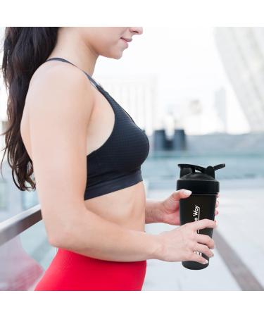 Large 28 oz BPA-Free Protein Shaker Bottle - Durable, Leak-Proof, Hand-Safe Design - Buy Online on GoSupps.com