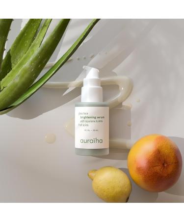 Auraiha Glass Face Brightening Serum - Vegan Cruelty-Free with Squalane & AHA - Sensitive Skin Skincare for Radiant Glow - International Shipping Available - Buy Online on GoSupps.com