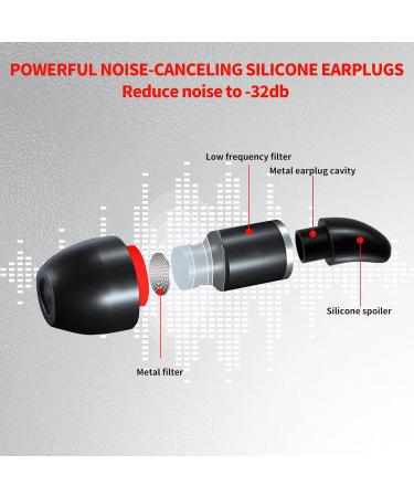 Noise Cancelling Ear Plugs for Sleeping - 32dB Soft Silicone Reusable Hearing Protection | Study Travel Work | 4 Sizes (XS S L XL - Buy Online on GoSupps.com