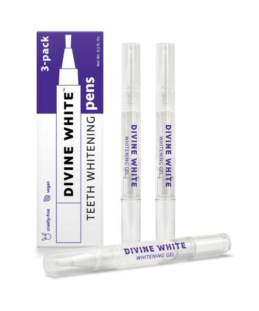 Snow Teeth Whitening Gel Pen with Brush Tip Applicator Includes 36% Carbamide Peroxide | Compact Design Travel Friendly Beautiful White Smile Oral Care Teeth Whitening Pen Pack of 3